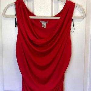 Draped Red H&M Top - M
